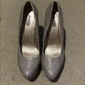 Sparkly glam high heels